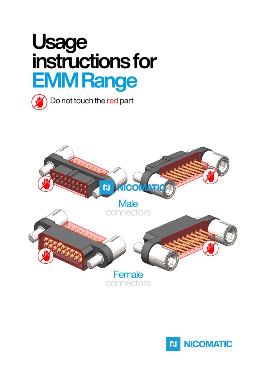 EMM Micro connectors - 1.27mm pitch MIL-DTL-83513 | Nicomatic EMM Micro connectors - 1.27mm pitch MIL-DTL-83513 | Nicomatic